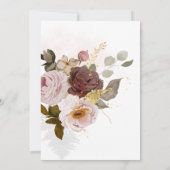 PixDezines H2  Blush Burgundy Flowers Kaart (Achterkant)