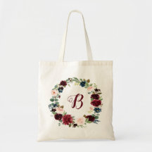 PixDezines H2 Blush Burgundy Navy Bloemen Bruidsbo