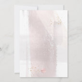 PixDezines H2 Blush Christening+2nd Birthday Invit Kaart (Achterkant)