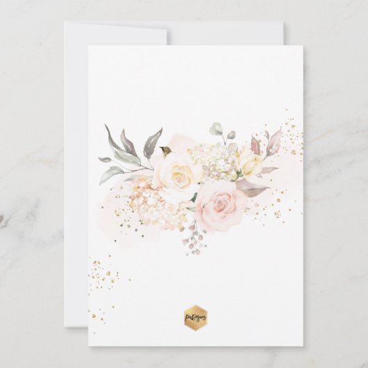 PixDezines H2 Blush Cream Rozen Bevestiging Kaart (Achterkant)