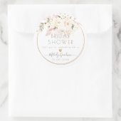 PixDezines H2 Blush Crème Rozen Blad Ronde Sticker (Tas)