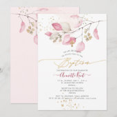 PixDezines H2 Blush Gum Eucalyptus Doop Kaart (Voorkant / Achterkant)