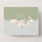 PixDezines H2 Blush in alabaster Rozen All In One Uitnodiging (Achterkant)