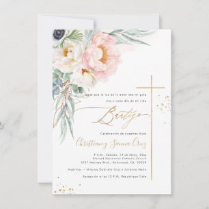 PixDezines H2 Blush Pioenrozen Eucalyptus Bautizo Kaart