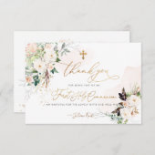 PixDezines H2 Blush Rozen Bedankkaart (Voorkant / Achterkant)