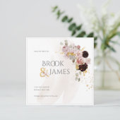 PixDezines H2 Blush Rozen Black Dahlia Save Date Save The Date (Staand voorkant)