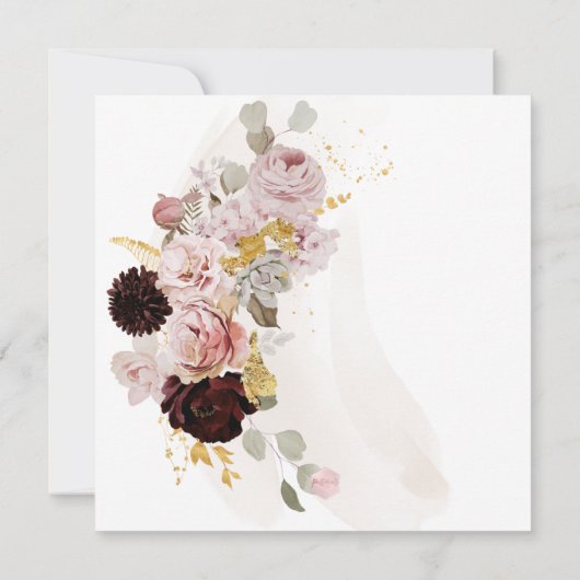 PixDezines H2 Blush Rozen Black Dahlia Save Date Save The Date (Achterkant)