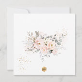 PixDezines H2 Blush Rozen Eerste Heilige Communie Kaart (Achterkant)