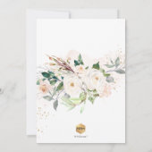 PixDezines H2 Blush Rozen Primera Comunion Kaart (Achterkant)