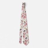 PixDezines H2 Blush Stof Roze Rozen DIY Bckgrnd Stropdas (Achterkant)