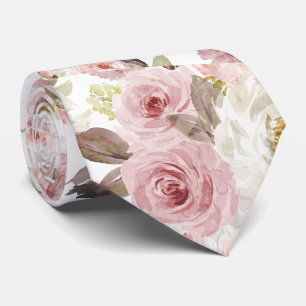PixDezines H2 Blush Stoffig Roze Rozen DIY Bckgrnd Stropdas