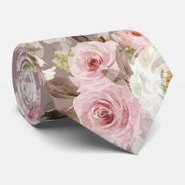 PixDezines H2 Blush Stoffig Roze Rozen DIY Bckgrnd Stropdas