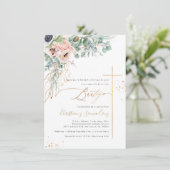 PixDezines H2 Blush White Anemones Bautizo Kaart (Staand voorkant)