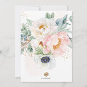 PixDezines H2 Blush Wit+Blush Pioenrozen Doop Kaart (Achterkant)