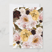 PixDezines H2 Boho Herfst Bloemen Brunch Bruisend  Save The Date (Achterkant)