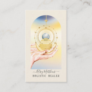 PixDezines H2 Celestial Healing Handen Visitekaartje