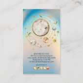 PixDezines H2 Celestial Works Faux Gold Visitekaartje (Achterkant)