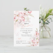 PixDezines H2 Cherry Blossom Brunch Save The Date (Staand voorkant)