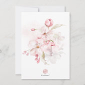 PixDezines H2 Cherry Blossom Brunch Save The Date (Achterkant)