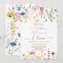 PixDezines H2 Delicate Wilde Bloemen Bruidsfeest
