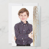 PixDezines H2 Dusty Blue First Heilige Communie Kaart (Achterkant)