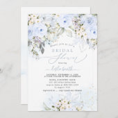 PixDezines H2 Dusty Blue Rozen Vrijgezellenfeest Kaart (Voorkant / Achterkant)