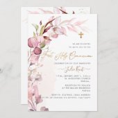 PixDezines H2 Dusty Blush Gum Foliage Communtion Kaart (Voorkant / Achterkant)