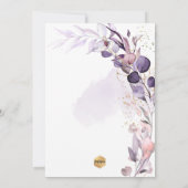 PixDezines H2 Dusty Paars Gum Foliage Commune Kaart (Achterkant)