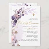 PixDezines H2 Dusty Paars Gum Foliage Commune Kaart (Voorkant / Achterkant)