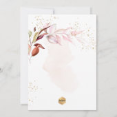 PixDezines H2 Dusty Pink Gum Eucalyptus Baptisme Kaart (Achterkant)