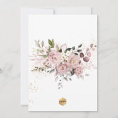 PixDezines H2 Dusty Roos Eerste Heilige Communie Kaart (Achterkant)