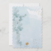 PixDezines H2 Eucalyptus Baptism Uitnodiging (Achterkant)