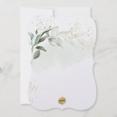 PixDezines H2 Eucalyptus Baptisme Kaart (Achterkant)