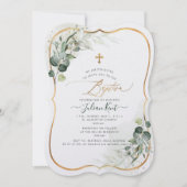 PixDezines H2 Eucalyptus Baptisme Kaart (Voorkant)