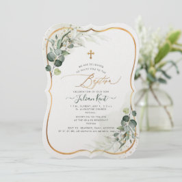 PixDezines H2 Eucalyptus Baptisme Kaart