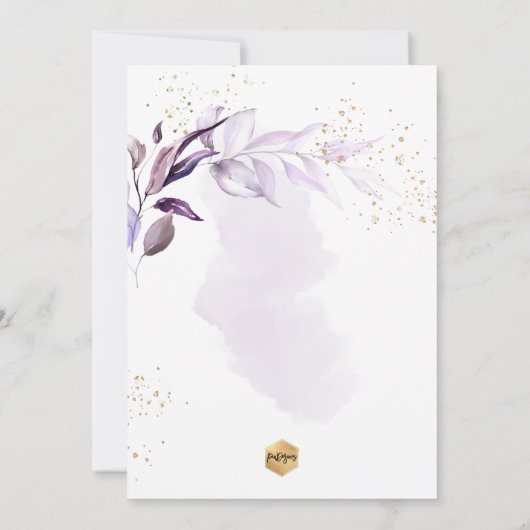 PixDezines H2 Eucalyptus Bautizo Kaart (Achterkant)