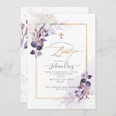 PixDezines H2 Eucalyptus Bautizo Kaart (Voorkant / Achterkant)