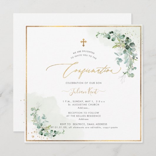 PixDezines H2 Eucalyptus Bevestiging Kaart (Voorkant / Achterkant)