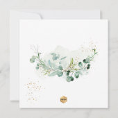 PixDezines H2 Eucalyptus Bevestigingsuitnodiging Kaart (Achterkant)