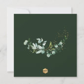 PixDezines H2 Eucalyptus Doop Eerste Verjaardag Kaart (Achterkant)