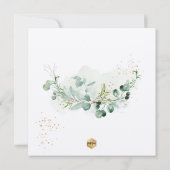 PixDezines H2 Eucalyptus Eerste Communie Kaart (Achterkant)