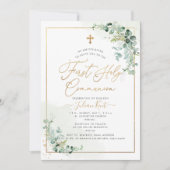 PixDezines H2 Eucalyptus First Heilige Commune Inv Kaart (Voorkant)