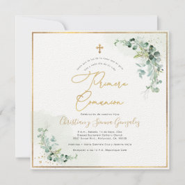 PixDezines H2 Eucalyptus Primera Comunion Kaart