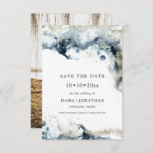 PixDezines H2 Golven Metallic Schuim sparen de Dat Save The Date (Voorkant / Achterkant)