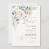 PixDezines H2 Green Gold Eucalyptus Vrijgezellenfe Kaart (Voorkant)