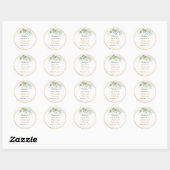 PixDezines H2 Greenery Eucalyptus Heilige Communie Ronde Sticker (Vel)