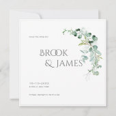 PixDezines H2 Greenery Eucalyptus Save the Date (Voorkant)