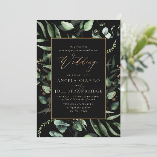 PixDezines H2 Greenery Rustic Eucalyptus Kaart (Staand voorkant)