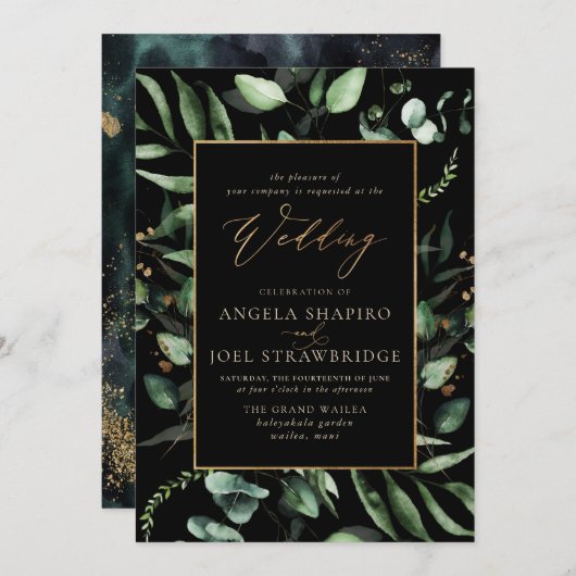 PixDezines H2 Greenery Rustic Eucalyptus Kaart (Voorkant / Achterkant)