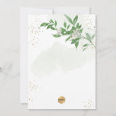 PixDezines H2 Greenery White Blossom-bevestiging Kaart (Achterkant)